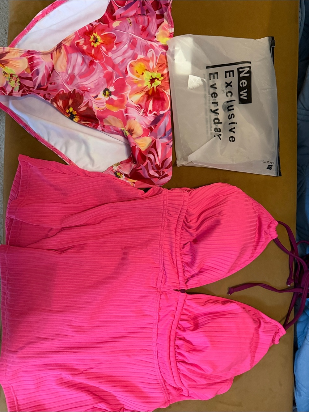 Women’s Hot Pink Halter Swim Top